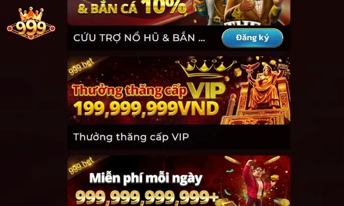 Đôi nét về chương trình thăng cấp VIP 999BET